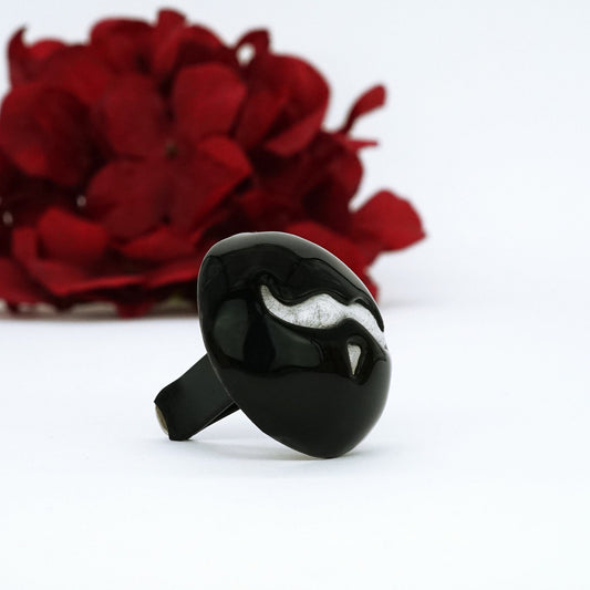 Black car diffuser for essential oil, Car charm with mustache decor, Car air freshener vent clip